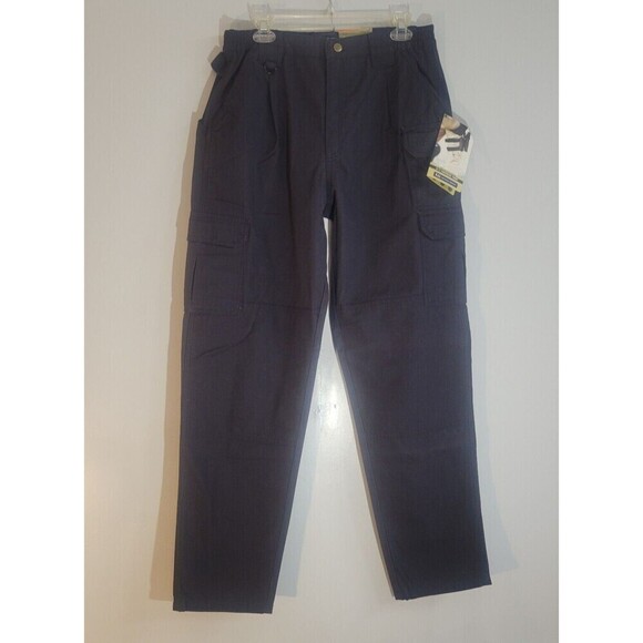 5.11 Size 14 Tactical Cotton Canvas Cargo Work Pants Zip/ Elastic- Double Knee - Picture 1 of 15